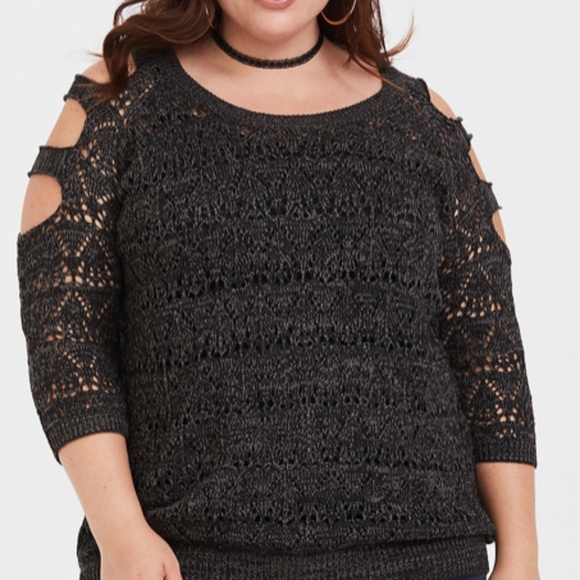 Cold Shoulder Knit Top - Picture 5 of 5